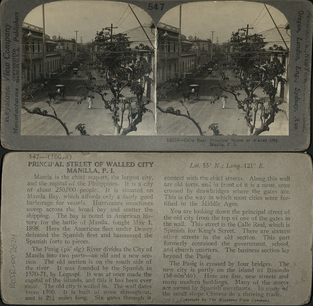 Calle Real, Principal Street of Walled City, Manila, P. I.